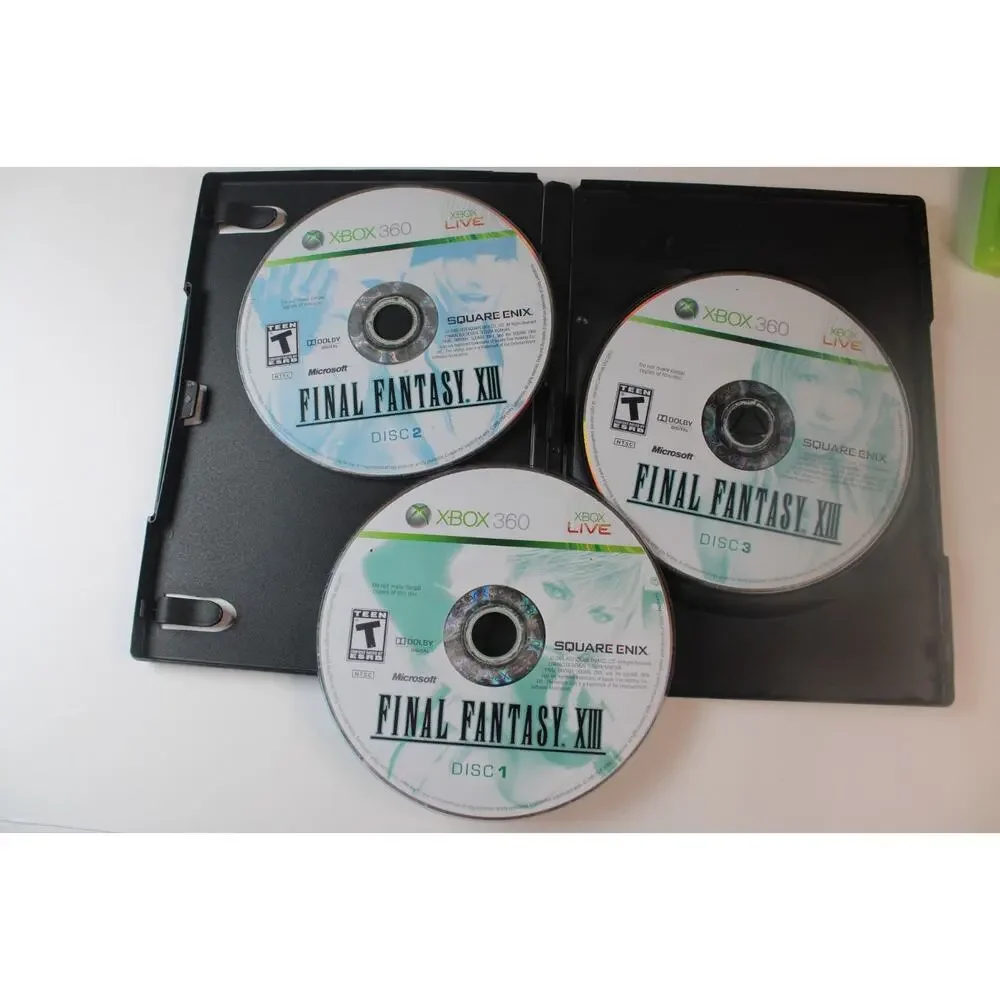 2 games: Final Fantasy XIII + XIII-2 (Microsoft XBox 360) Authentic, Tested
